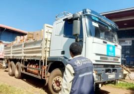 Trauma emergency kits delivered by WHO to Bahir Dar, Amhara reiong in Ethiopia/ @WHO/Addise Abebaw 