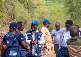 he Minister of Health and Child Care, the Honorable Dr Douglas Mombeshora,  UNICEF Country Representative Dr Tajudeen Oyewale and WHO Representative to Zimbabwe Professor Jean-Marie Dangou.