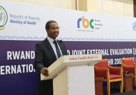 Dr Chirombo delivers opening remarks at the JEE session