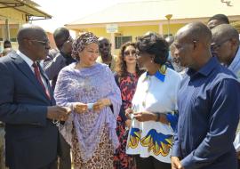 Amina Mohamed with the Minister of Health
