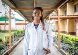 Elizabeth Kareri supports data management at one of Kenya’s busiest hospitals, serving a catchment population of 2.6 million people from Nakuru and surrounding counties. She is one of the 875 participants who successfully completed the month-long training.