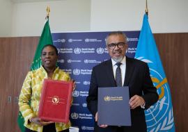 L’Union africaine et l’Organisation mondiale de la Santé renouvellent leur partenariat stratégique pour renforcer les systèmes de santé en Afrique