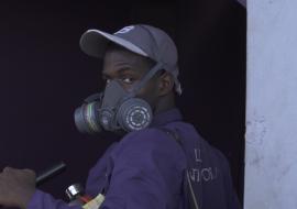 Anti-vector control agent in Fonton, Praia