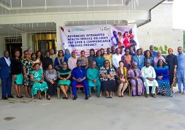 Cross section of participants at the launched a collaborative initiative to integrate sexual and reproductive health and rights (SRHR) with communicable disease interventions in Nigeria.  
