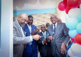 Kenya bolsters polio and measles surveillance with cutting-edge KEMRI laboratory. Ministry of Health DG, Dr Patrick Amoth  The Leadership of KEMRI led by the Board Chairman, Dr Abdullahi Ali