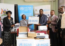 WHO hands over life-saving equipment to Uganda’s Ministry of Health under D-CARD Africa project
