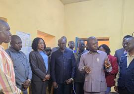  Wau Teaching Hospital tour with Health officials