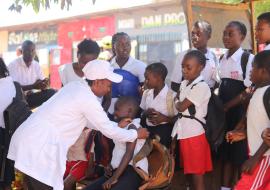 Measles and rubella vaccination in Lubumbashi-DRC