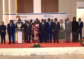 Photo officielle du lancement de la stratégie de Coopération 2025-2028 de l'OMS avec le Congo