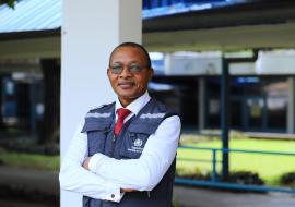 Le Dr Richard Fotsing, chef de l’équipe de préparation et de réponse aux urgences sanitaires au Bureau de l’Organisation mondiale de la Santé en RDC
