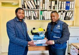 Handing over of measles laboratory supplies to strengthen gaps identified during the accreditation process