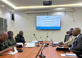 Representatives from WHO and the Ministry of Public Health during preparatory discussions for WHA79.