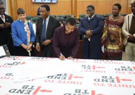 Launch of Lesotho TB Parliamentary Caucus