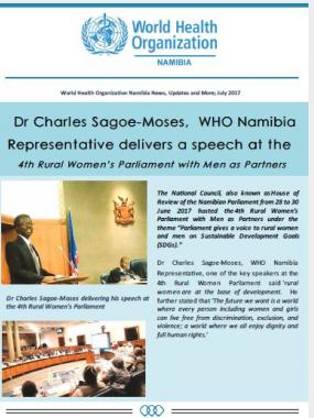 WHO Namibia July Newsletter: Vol 1 Issue 3 