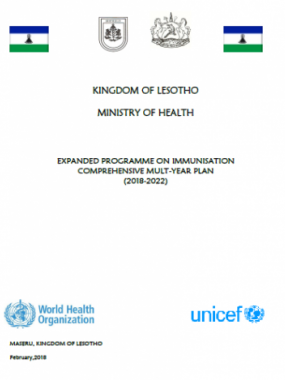 EXPANDED PROGRAMME ON IMMUNISATION COMPREHENSIVE MULT-YEAR PLAN (2018-2022)