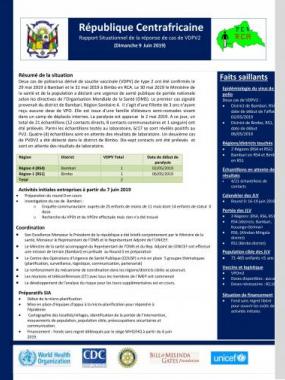 Polio en RCA : rapport de situation - 9 juin 2019