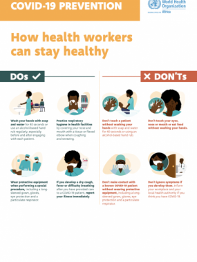 How health workers can stay healthy