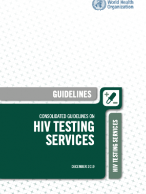 Consolidated guidelines on HIV testing services