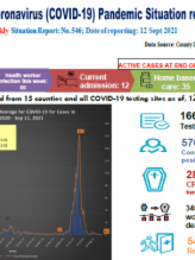 Liberia Coronavirus (COVID-19) Pandemic Situation Report; No. 546