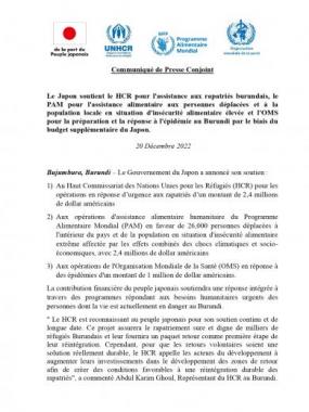 Communiqué de presse_Gouvernement du Japon