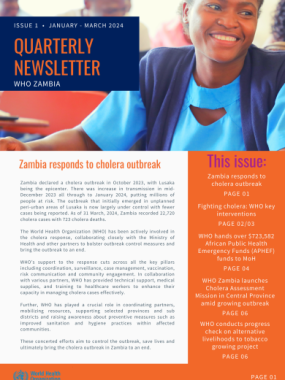 WHO Zambia Quarter One Newsletter (Jan - Mar 2024)