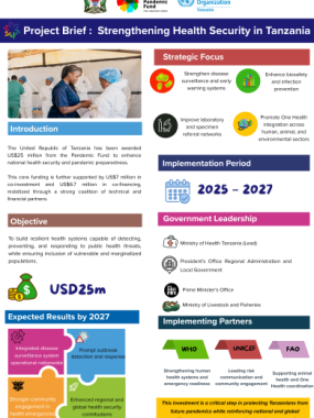 Project Brief : Strengthening Health Security in Tanzania