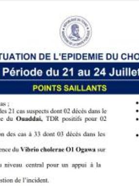 RAPPORT DE SITUATION DE L’EPIDEMIE DU CHOLERA AU TCHAD