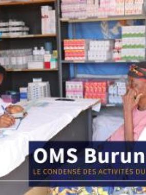 Une grand-mère venue récuperer des médicaments à la clinique mobile de Musenyi