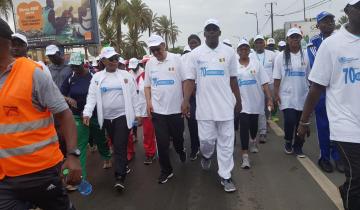 Participants of the health walk