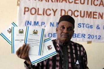 The Dr Seisay Dept CMO Launching the Documents.