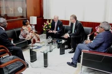 MERCK company pays courtesy call to WHO Regional Office for Africa