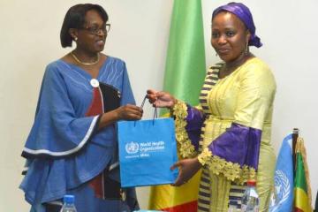Docteur Moeti et Madame la Ministre de la Santé au Congo