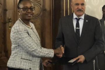 Dr Moeti with the DG of OFID