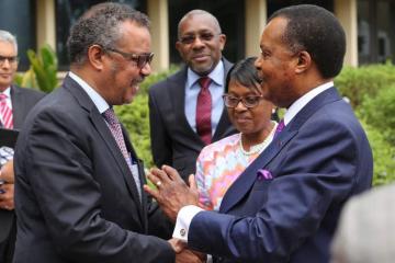 Dr Tedros and President Denis Sassou Nguesso