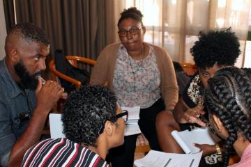 Participantes no Atelier de Comunicação de Risco