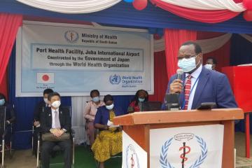 WHO and the Government of Japan establish a port health facility at Juba International Airport to enhance public health security in South Sudan