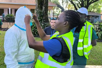 Uganda hosts successful regional training on rapid outbreak response using innovative infectious disease treatment module thumbnail
