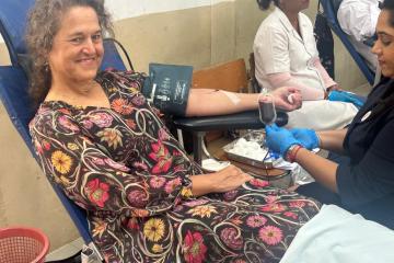 World Donor Day 2025: WHO Manual in Mauritius donated blood and called upon students to commit as lifetime donor thumbnail