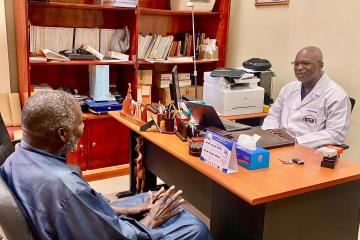 Professor Fall at work 