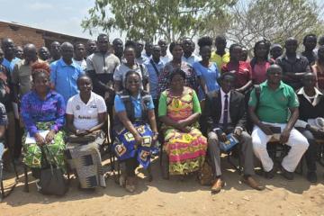 Group picture of GER in Immunization community change agents in Thundiwike, Mzimba North