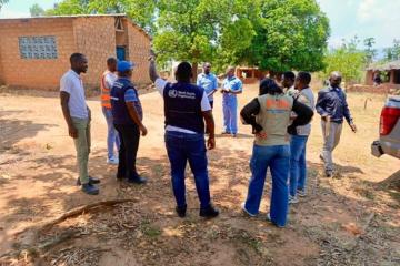 Malawi and Mozambique team at Thambani Health Centre in Malawi