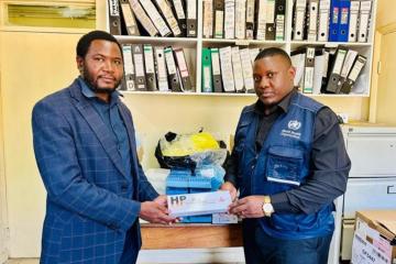 Handing over of measles laboratory supplies to strengthen gaps identified during the accreditation process