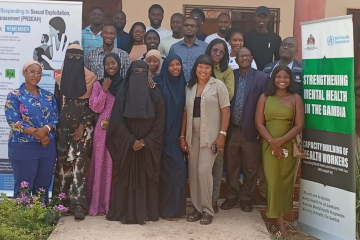 Healthcare workers from across The Gambia attend WHO-supported training to expand access to mental health care.