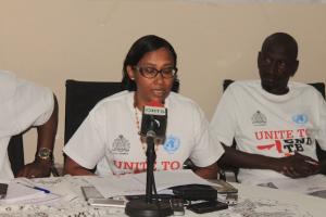 DPC making a statement during World TB Day