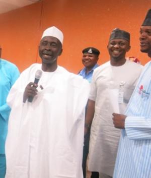 Kaduna State Deputy Governor addressing participants at the retreat