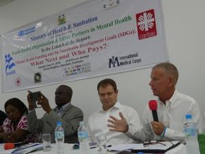 WHO and partners at the launch of the report in Freetown Sierra Leone