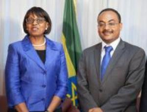 Regional Director for Africa met with the Minister of Health of Ethiopia during her visit to Addis Ababa