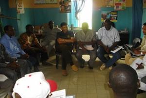 Meeting of the survey team members and WHO consultants during the pilot survey in Kontagora, Niger State, Nigeria