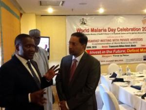 Aliko Dangote, GCON chats with WHO Nigeria Country Rep. Dr. Rui Gama Vaz