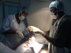 A Medical Male Circumcision being performed